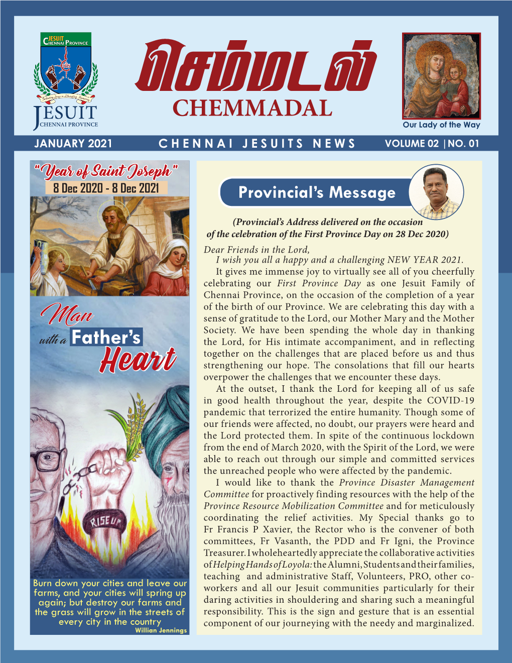 January 2021 Chennai Jesuits News Volume 02 |No