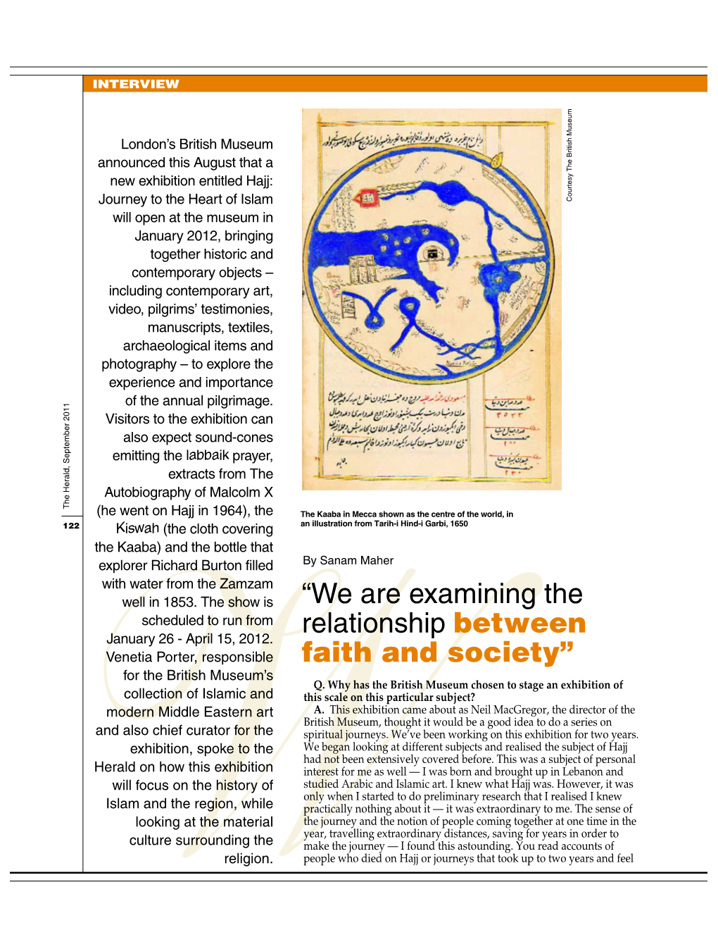 “We Are Examining the Relationship Between Faith and Society”