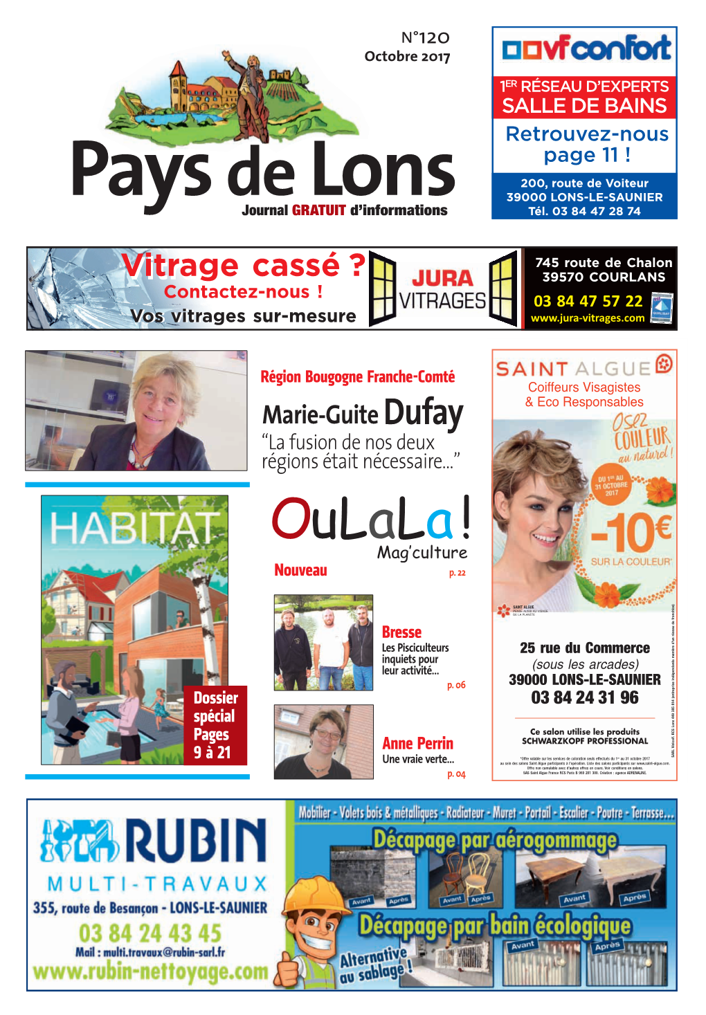 39000 LONS-LE-SAUNIER Journal GRATUIT D’Informations Tél