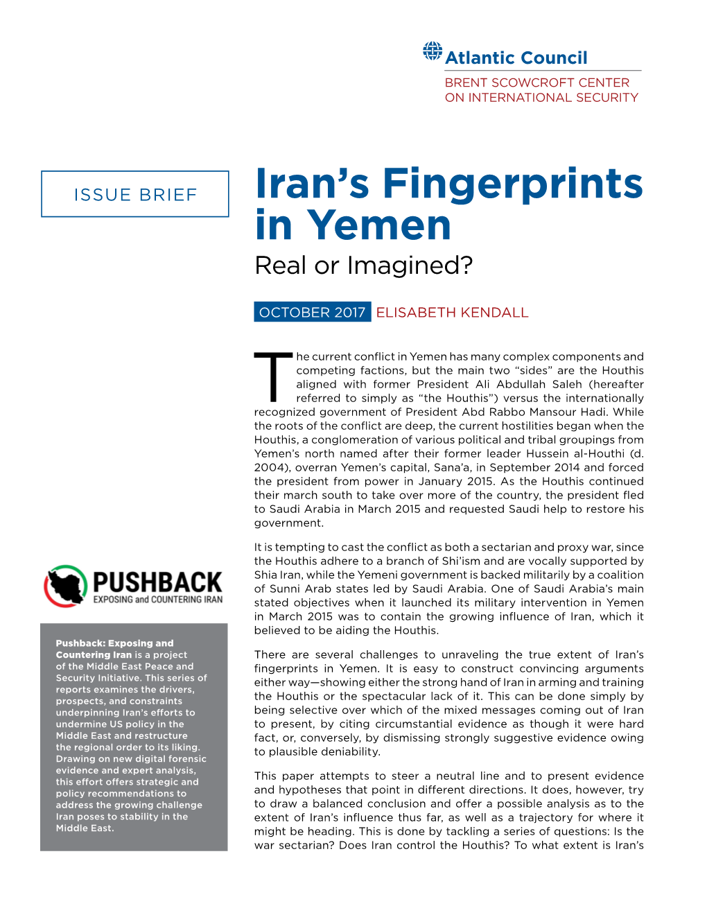 Iran's Fingerprints in Yemen: Real Or Imagined