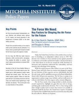 MITCHELL INSTITUTE Policy Papers