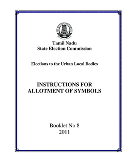 State Election Commission Booklet No.8