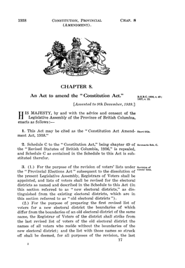 C. 8 – Constitution Amendment