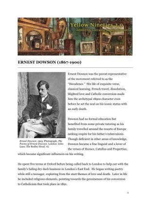 Ernest Dowson (1867-1900)