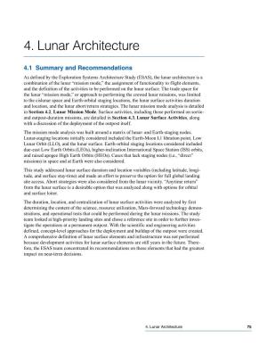 4. Lunar Architecture
