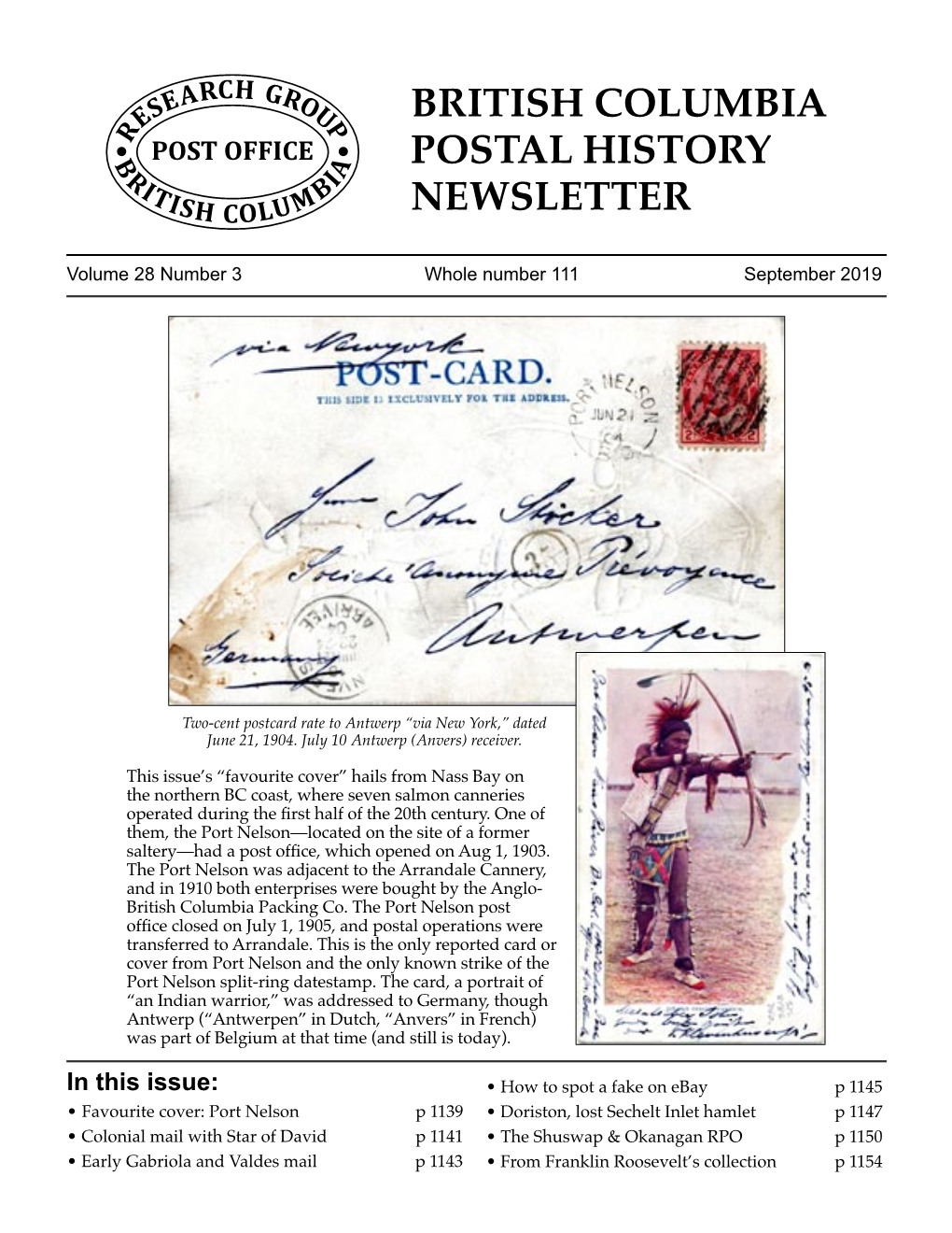 Issue’S “Favourite Cover” Hails from Nass Bay on the Northern BC Coast, Where Seven Salmon Canneries Operated During the ﬁrst Half of the 20Th Century