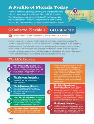A Profile of Florida Today 1 Florida Is a State Full of Energy, Diversity, and Bright Ideas for the P E Rd Id Future