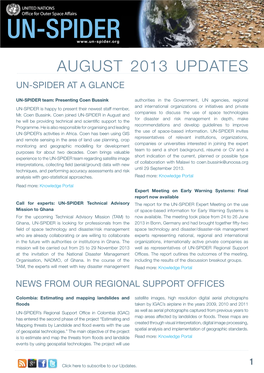 UN-SPIDER Updates August 2013
