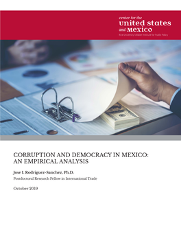 Corruption and Democracy in Mexico: an Empirical Analysis