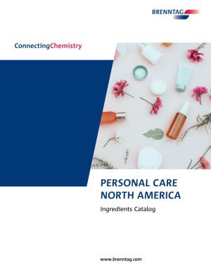 PERSONAL CARE NORTH AMERICA Ingredients Catalog