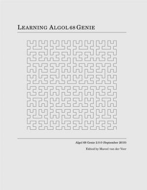 Learning Algol 68 Genie