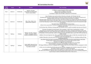 RE Curriculum Overview