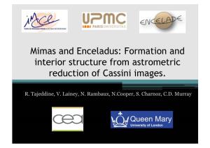 Mimas and Enceladus: Formation and Interior Structure from Astrometric Reduction of Cassini Images