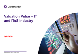 Valuation Pulse – IT and Ites Industry