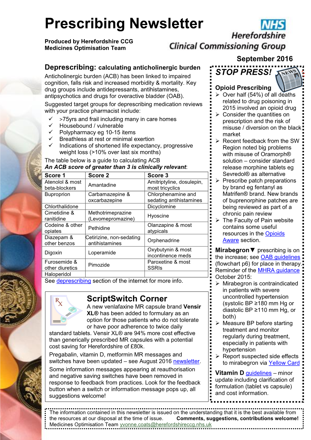 Prescribing Newsletter