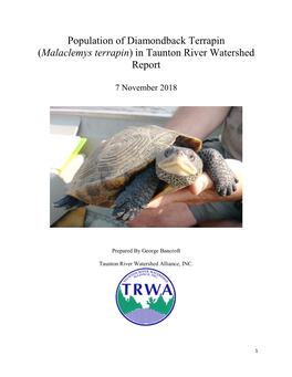 Malaclemys Terrapin) in Taunton River Watershed Report