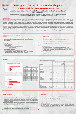 Non-Target Screening of Contaminants in Paper- Paperboard for Food