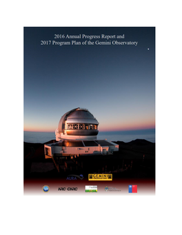 2016 Annual Progress Report and 2017