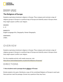 The Religions of Europe