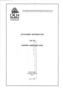 Catchment Information for the Harden Landcare Area