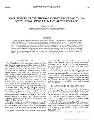 Some Aspects of the Thermal Energy Exchange on the South Polar Snow Field and Arctic Ice Pack'