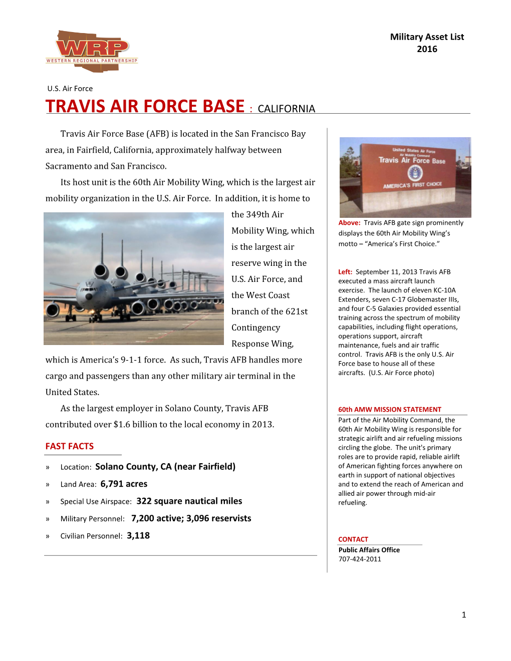 Travis Air Force Base : California