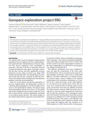 Geospace Exploration Project