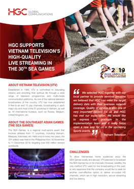 Hgc Supports Vietnam Television's High-Quality