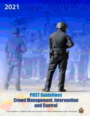 Crowd Management, Intervention, and Control