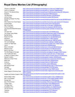 Royal Dano Films and Movies (Filmography) List