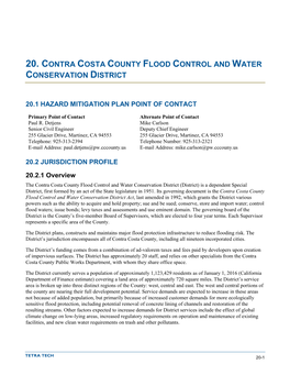 20. Contra Costa County Flood Control and Water Conservation District