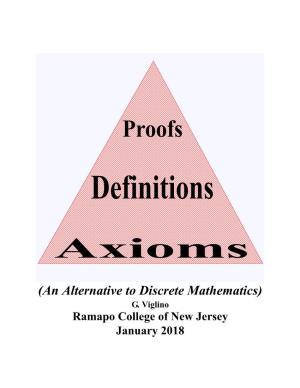 Axioms, Definitions, and Proofs