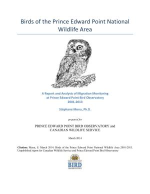 Birds of the Prince Edward Point National Wildlife Area