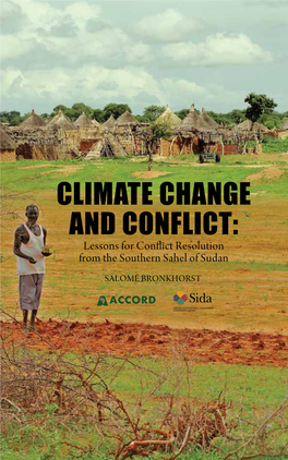 Climate Change and Conflict: Lessons for Conflict Resolution from The