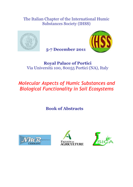 Molecular Aspects of Humic Substances and Biological Functionality in Soil Ecosystems