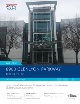 8900 Glenlyon Parkway Burnaby, Bc