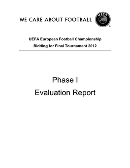 Phase I Evaluation Report