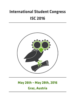 International Student Congress ISC 2016