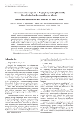 (P-Phenylene Terephthalamide) Fibers During Heat Treatment Process: a Review