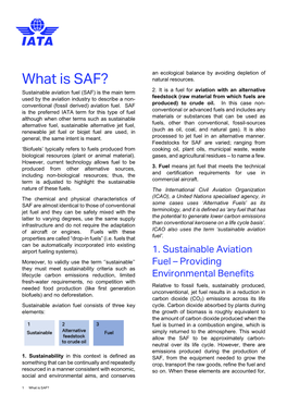 What Is SAF? Natural Resources