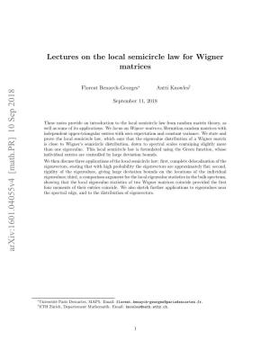 Lectures on the Local Semicircle Law for Wigner Matrices