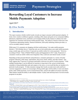 Rewarding Loyal Customers to Increase Mobile Payments Adoption