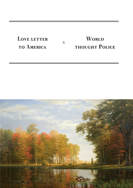 Love Letter to America + World Thought Police