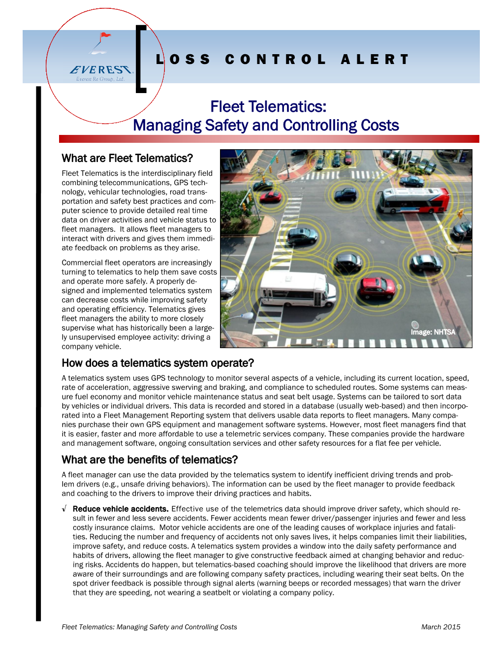 Fleet Telematics: Managing Safety and Controlling Costs