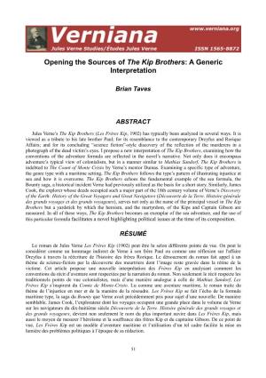 Opening the Sources of the Kip Brothers: a Generic Interpretation