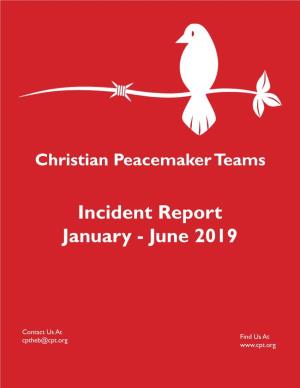 Incident Report January - June 2019