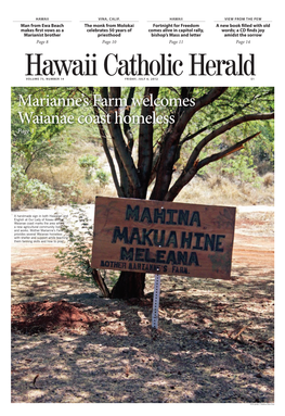 Marianne's Farm Welcomes Waianae Coast Homeless