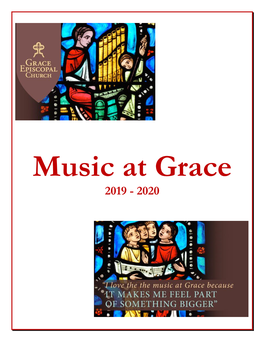Music at Grace 2019 - 2020