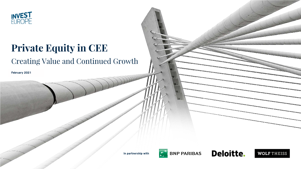 Private Equity in CEE Creating Value and Continued Growth