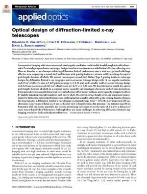 Optical Design of Diffraction-Limited X-Ray Telescopes